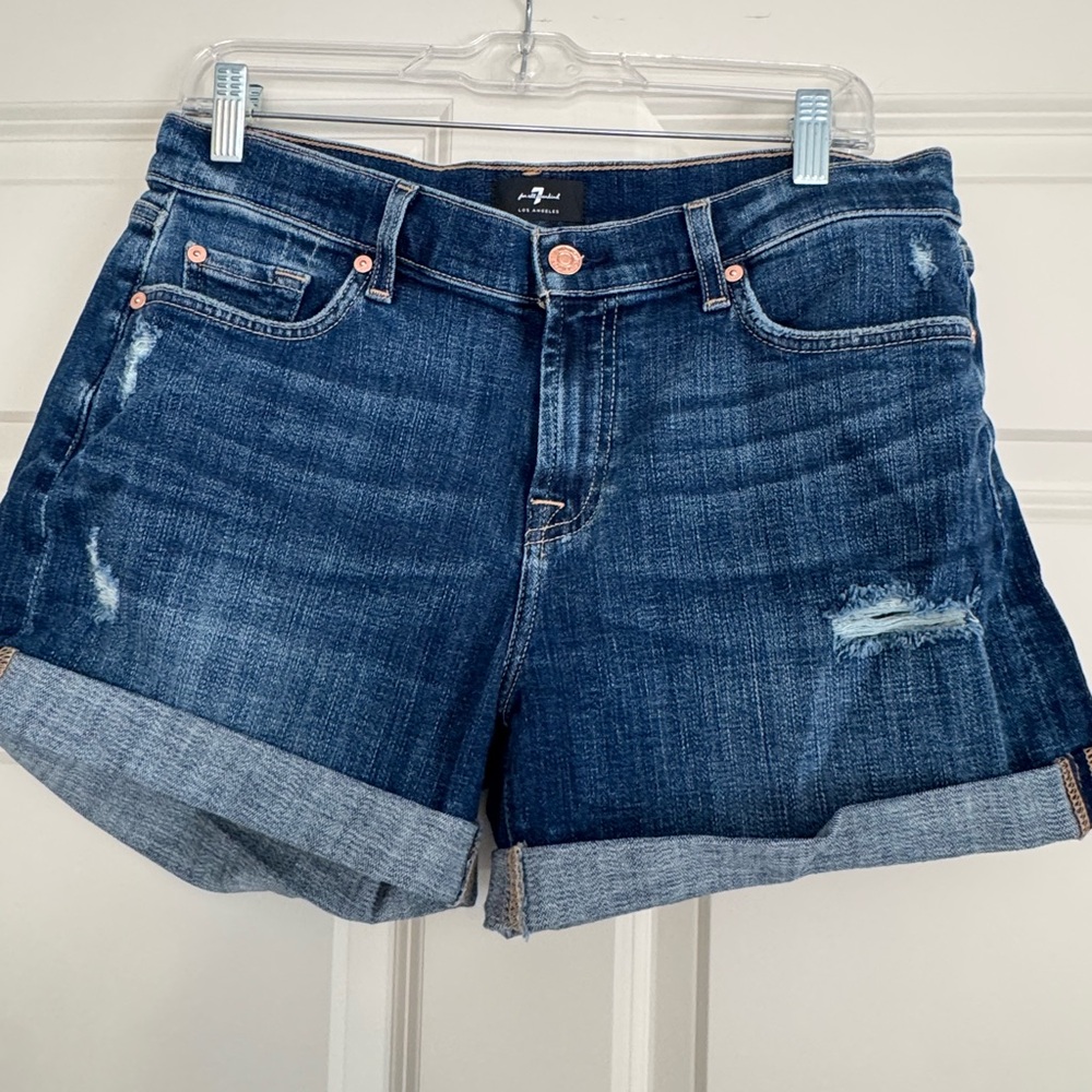 7 For All Mankind Women's Denim Shorts 30